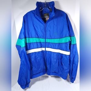 USA Olympics Apparel JC Penny Men's Lightweight Warm-up Jacket Size Large Blue